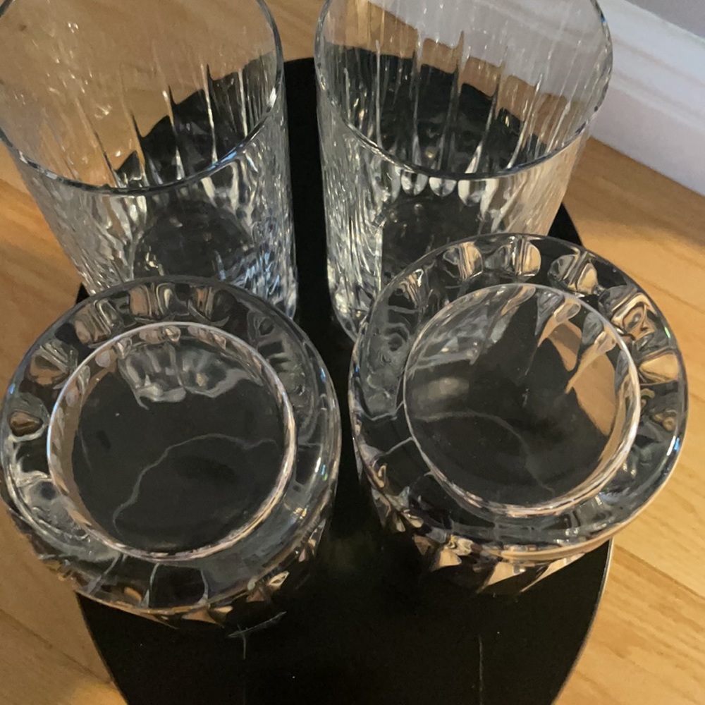 Handcut Crystal -24% Full Lead ~Calypso Hiball Glassware (4) 🥃 - Picture 8 of 15